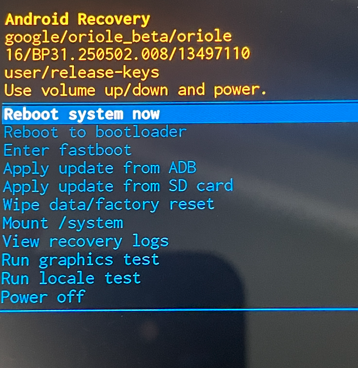 Android ota 手动升级